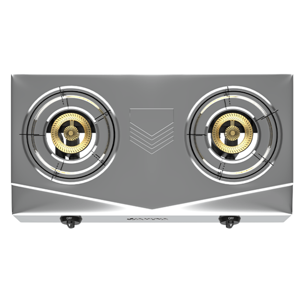 Jamuna Gas Stove JGS-GB02SS LPG/NG (Brass Burner)