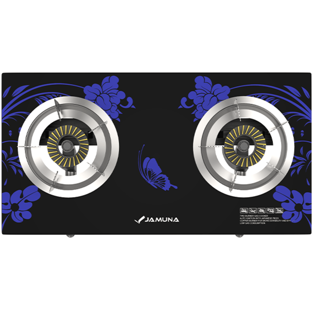 Jamuna Gas Stove JGS-D2 LG/NG Blue Flower